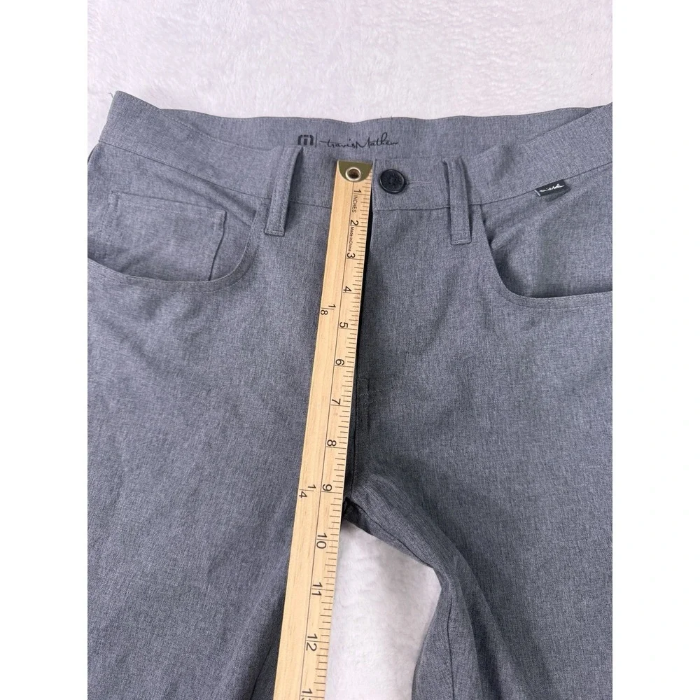 Travis Mathew Golf Pants Men 30X32 Gray Open To Close 2.0‎ Performance 5 pocket